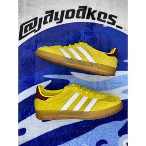 Adidas Gazelle Indoor Sneakers Bright Yellow Gum Sole Women’s Size 8.5 IE7003